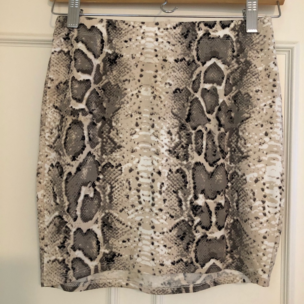 Snake skin skirt